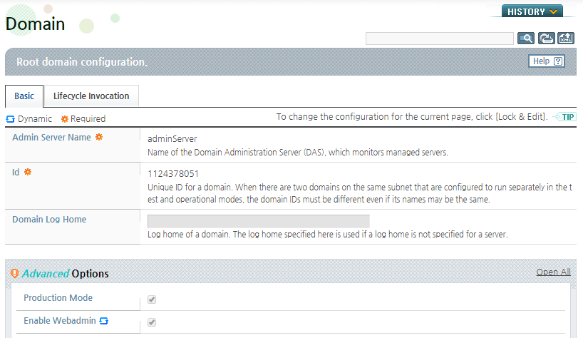 Rotating Domain Settings - Domain Settings Page