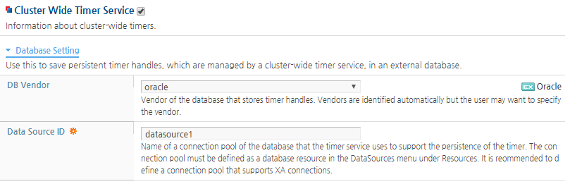 Configuring Cluster-Wide Timer Service