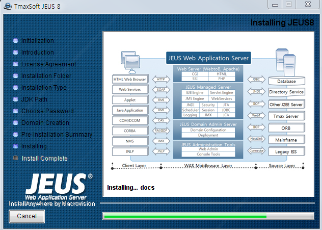 Installing JEUS on Windows - Installing JEUS