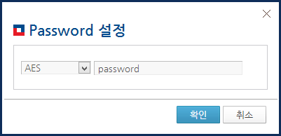 패스워드 설정 - 패스워드 입력 팝업