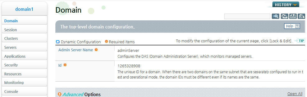 Rotating Domain Settings - Domain Settings Screen