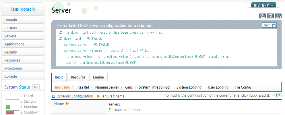 Adding Managed Servers - Results