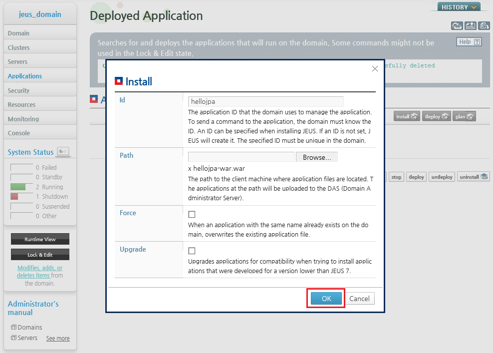 Selecting a Target Application