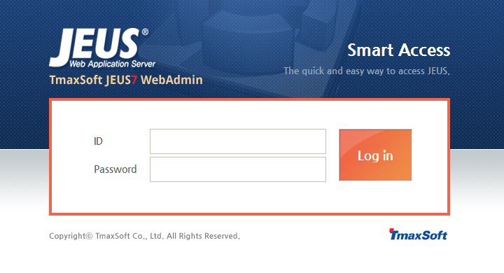 WebAdmin Login Screen