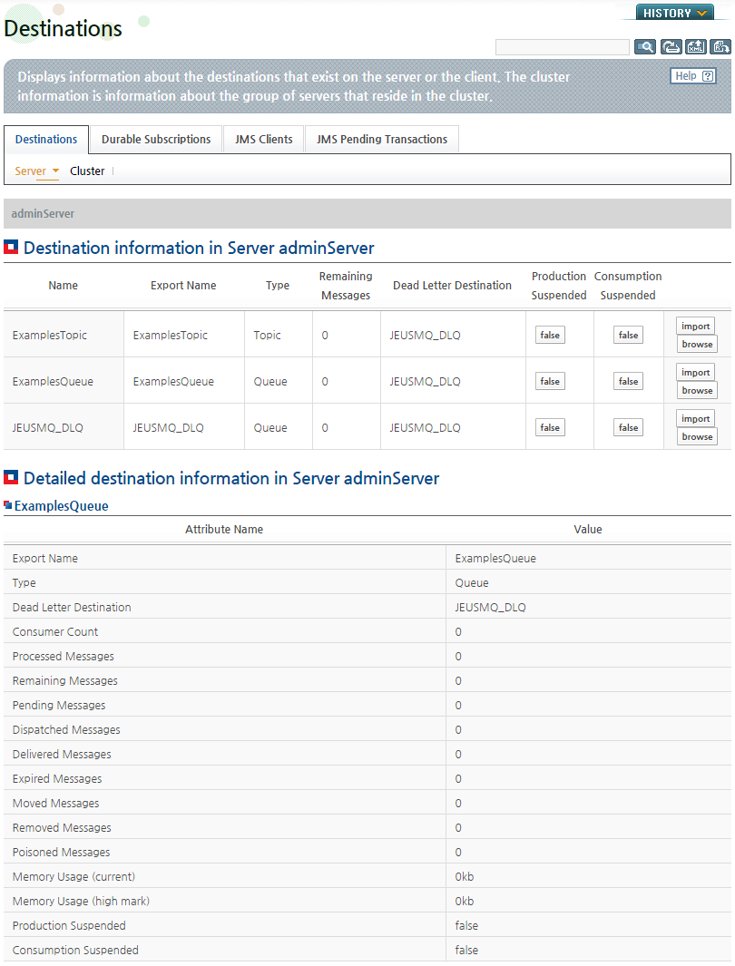 Destination Monitoring