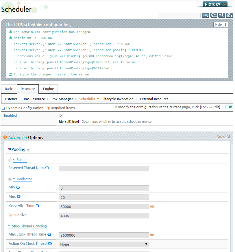 WebAdmin Scheduler Configuration - Dedicated Thread Pool Configuration (2)