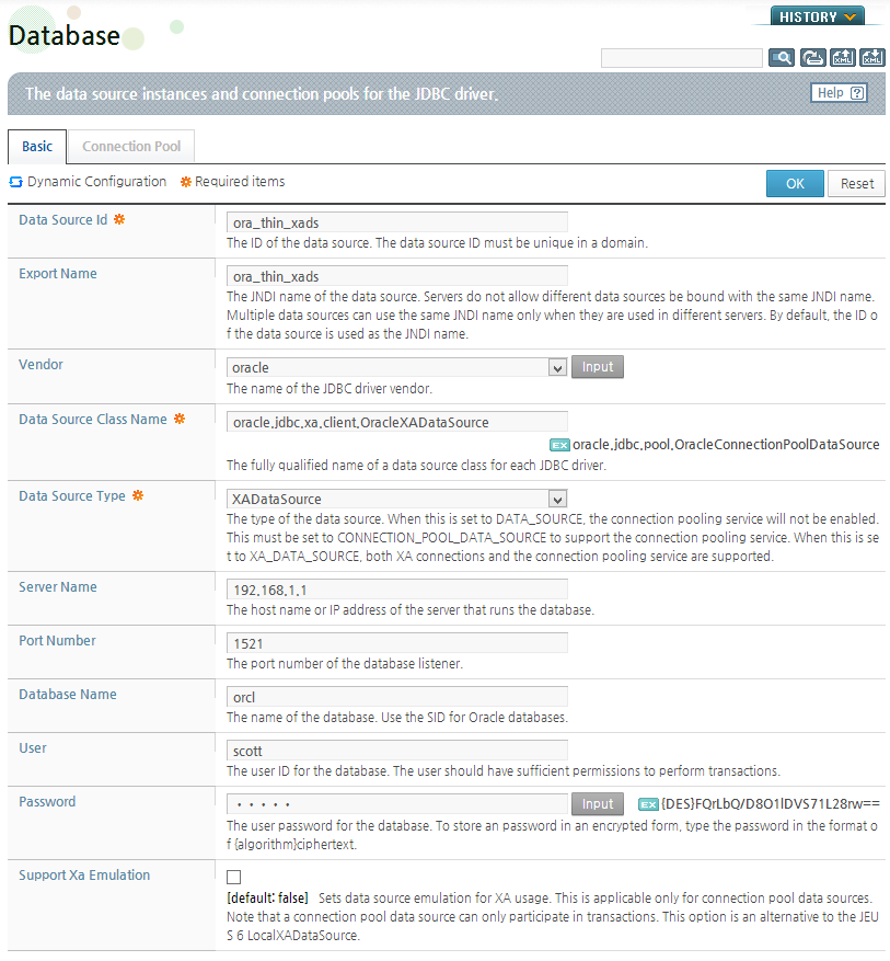 Configuring an Oracle Thin XA Data Source (1)