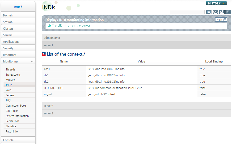 Checking the Cluster Data Source Bound to the Server