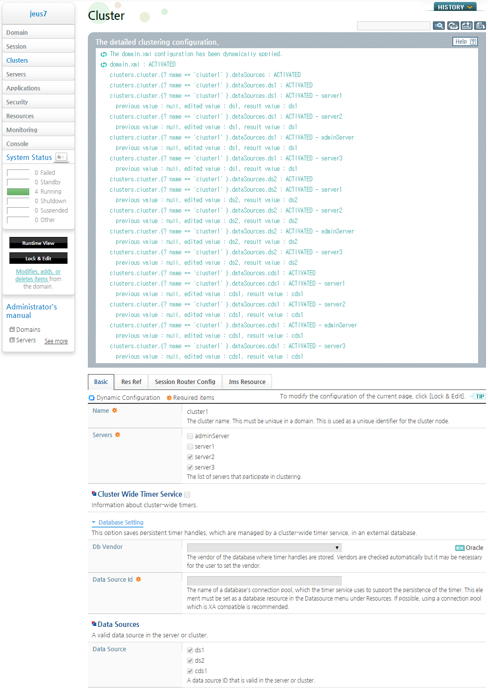 Registering a Cluster Data Source to a Cluster (4)