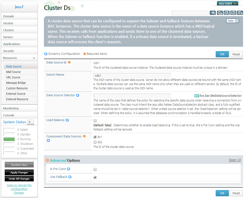 Changing the Cluster Data Source Configuration (2)