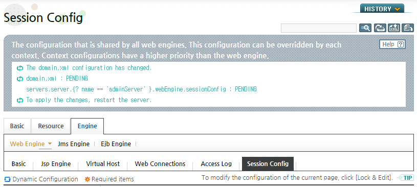 Session Configuration - Result