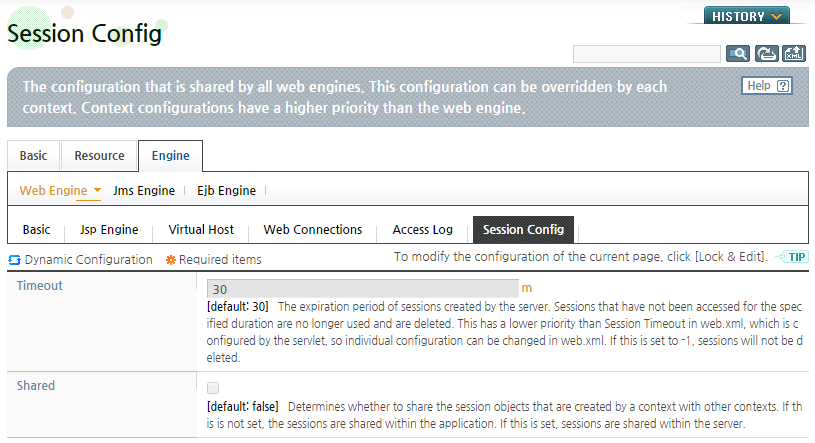 Session Configuration - Basic Information