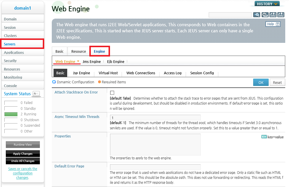 Configuring Monitoring - Menus