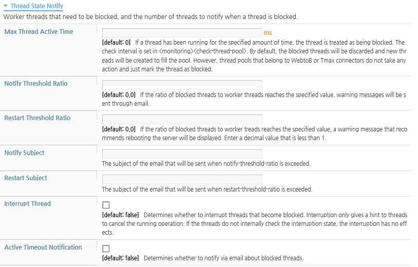 Configuring AJP Listeners - Configuring Thread State Notifications