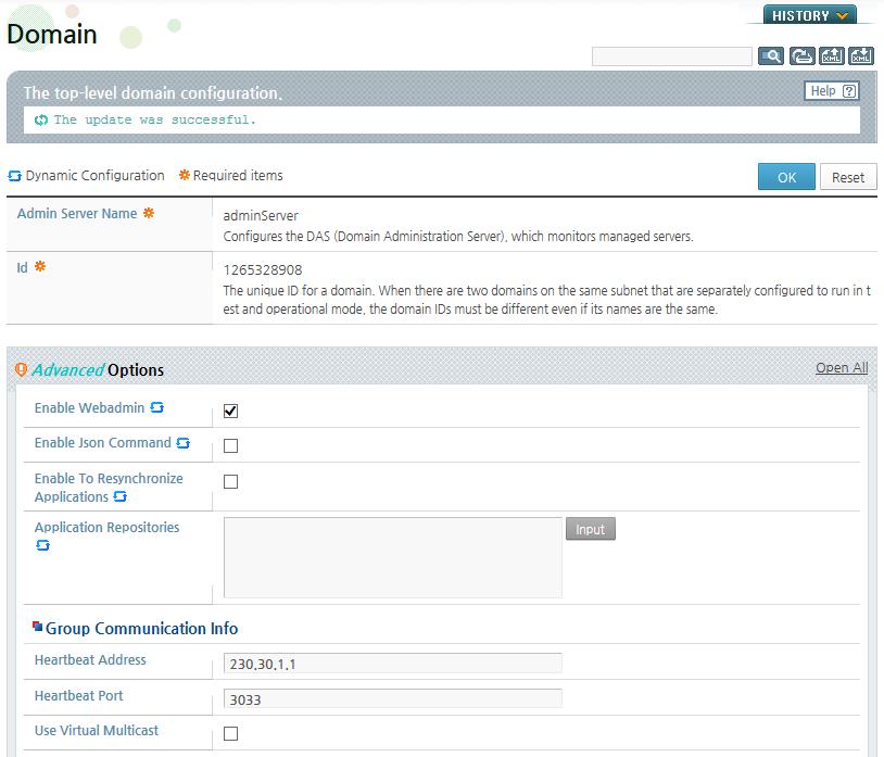 Changing the Configuration - Example