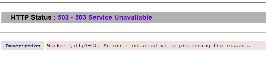 An Error Which Occurs When a Web Module in DISTRIBUTED Receives a Request