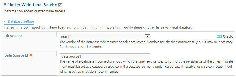 Configuring Cluster-Wide Timer Service