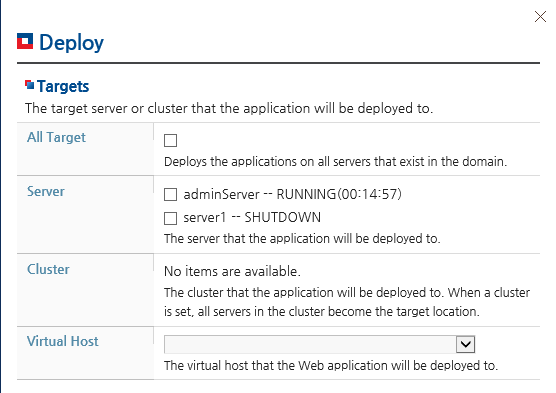 Deploying an Application- Setting the Deployment Properties