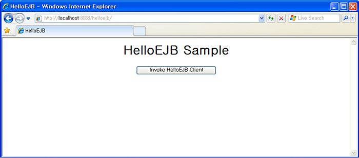 HelloEJB Client Page