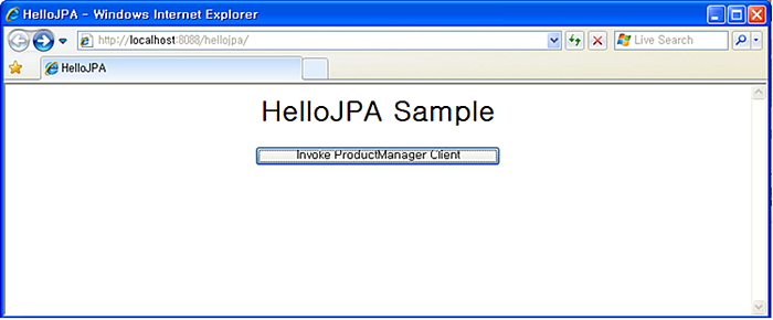 HelloJPA Client Page