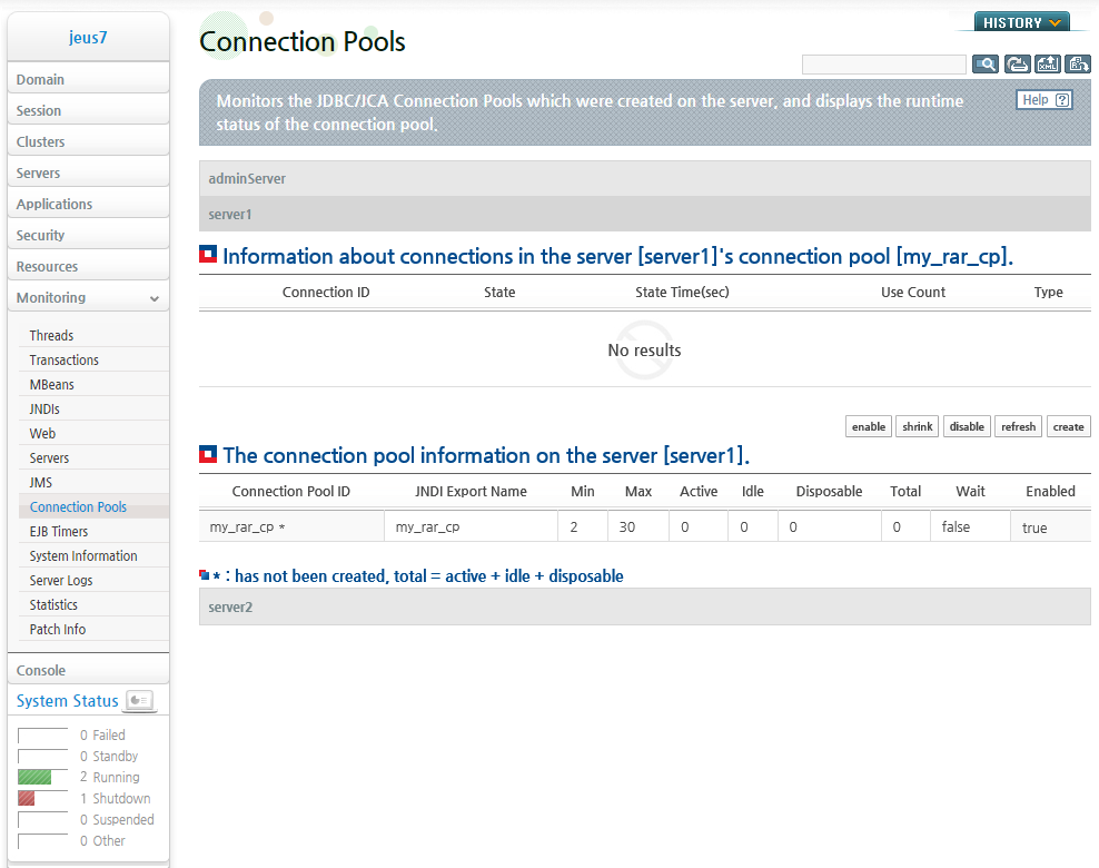 Creating JCA Connection Pool