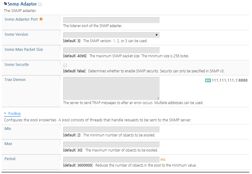 SNMP Adaptor Configuration