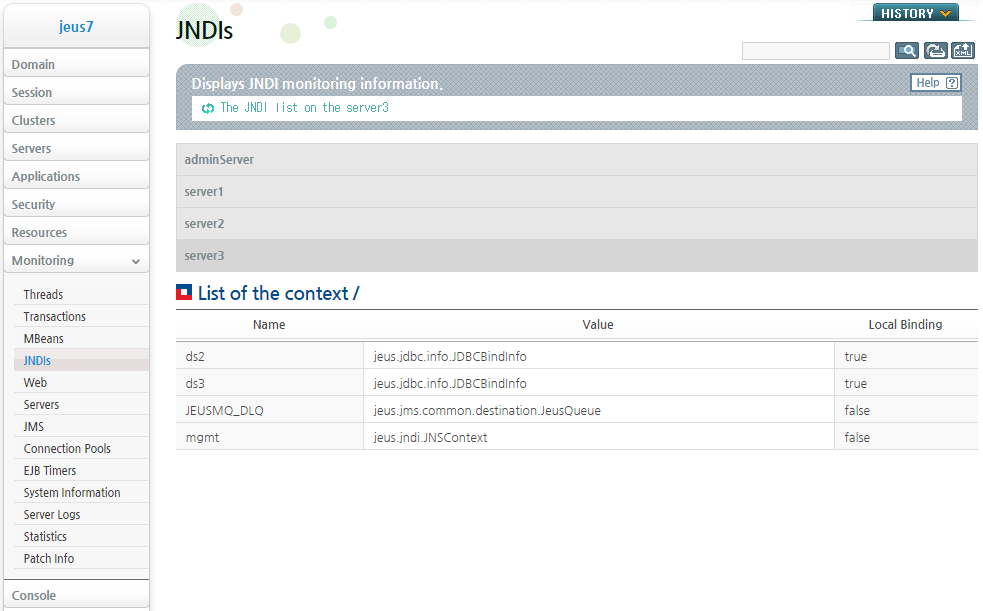 Checking the Data Source JNDI Bound to a Server (2)