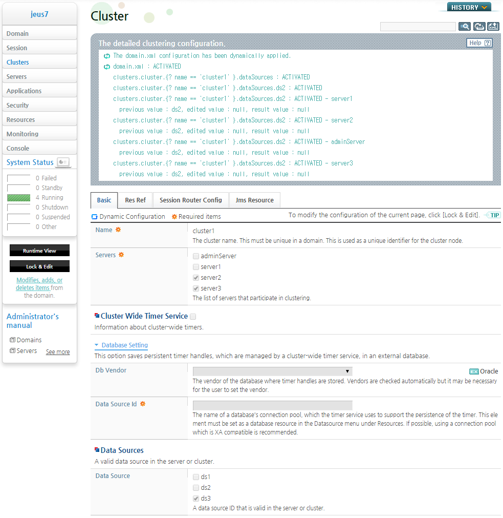 Removing a Data Source from a Cluster (4)