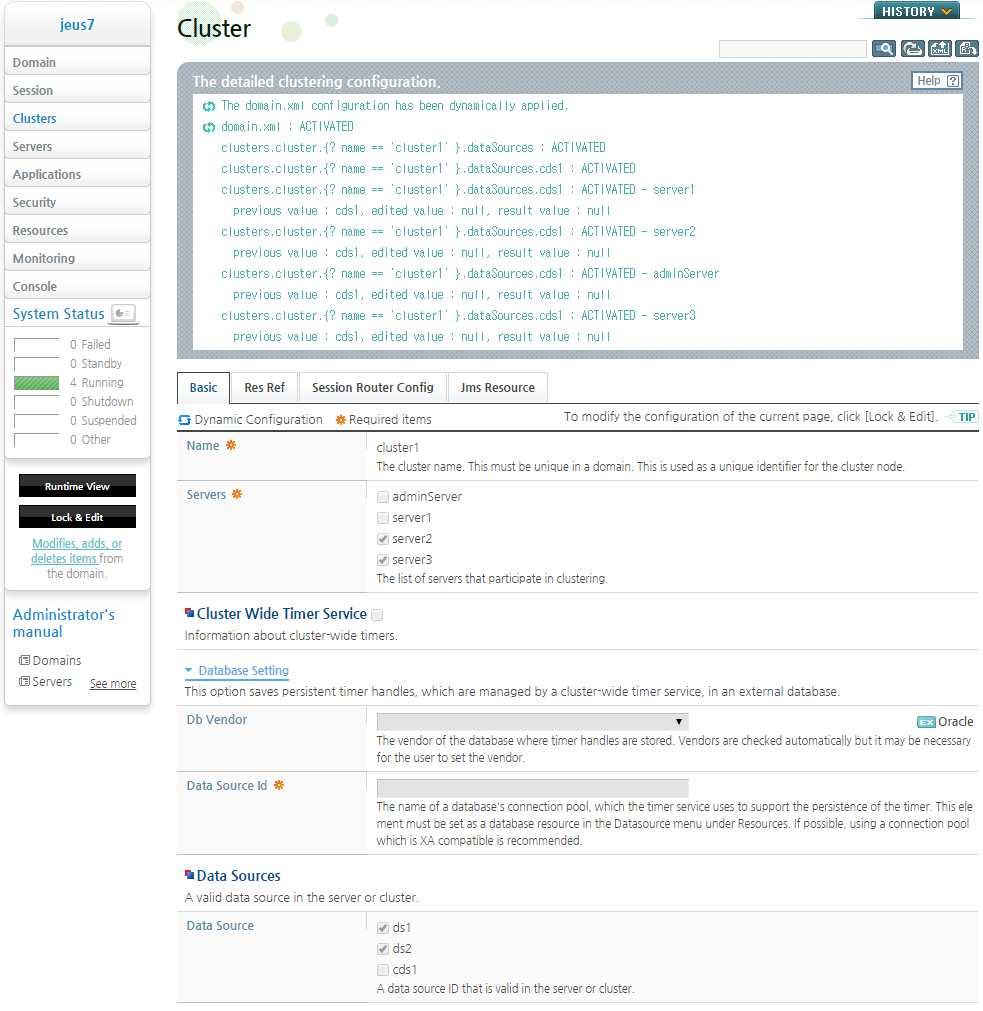 Removing a Cluster from a Cluster Data Source (4)