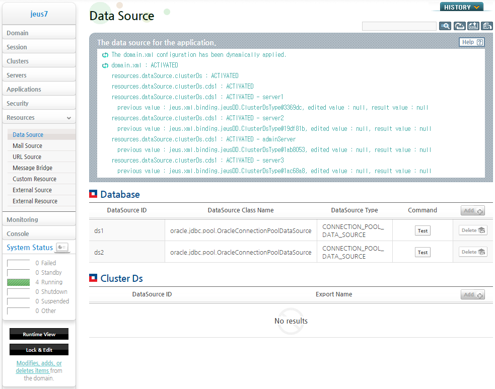 Removing a Cluster Data Source (3)