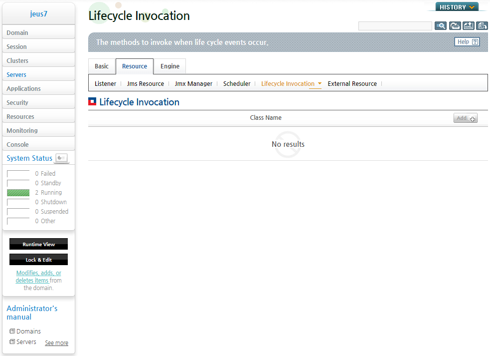 Configuring Lifecycle Invocation in WebAdmin (1)