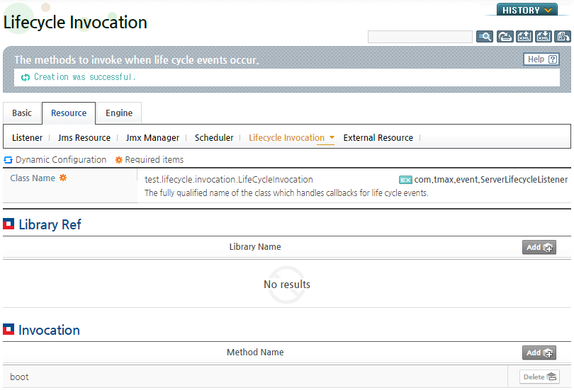 Configuring Lifecycle Invocation in WebAdmin (4)