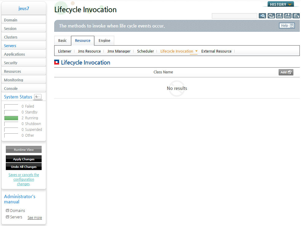 Configuring Lifecycle Invocation in WebAdmin (2)