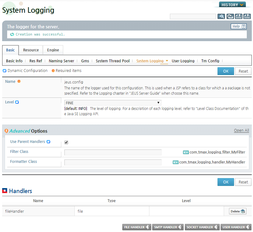 Dynamically Configuring a Logger in WebAdmin (7)