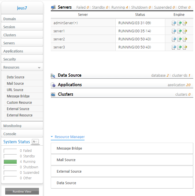 Configuring a Resource in WebAdmin