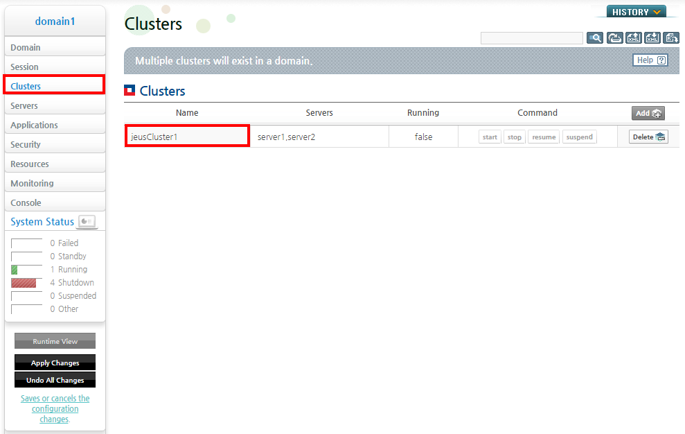 Clustering - Clusters Screen