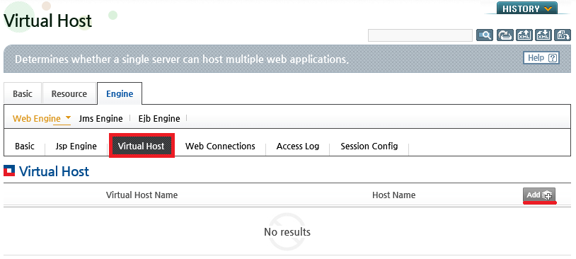 Adding Virtual Hosts - Menu