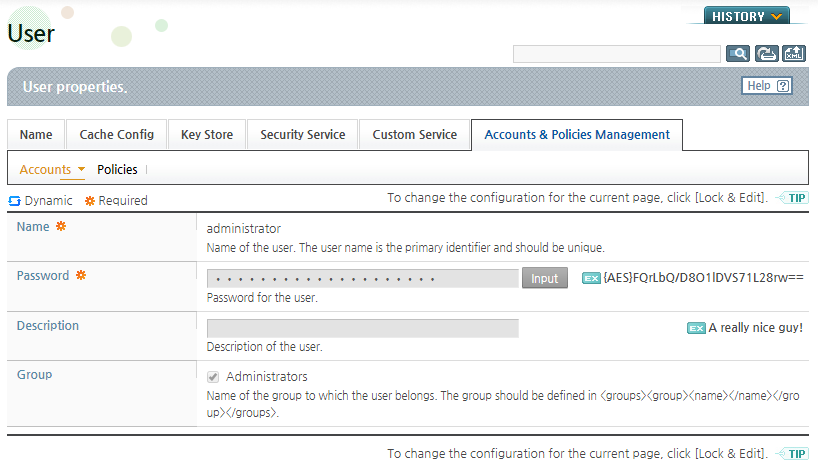 Password Configuration - Entering the Password