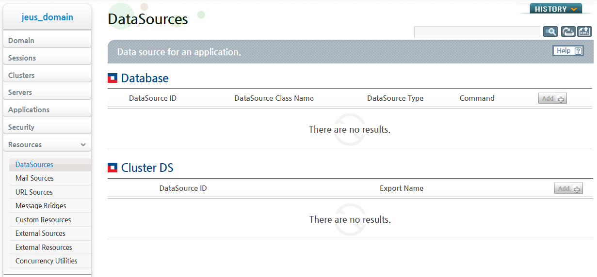 Adding DataSources - JDBC Data Sources