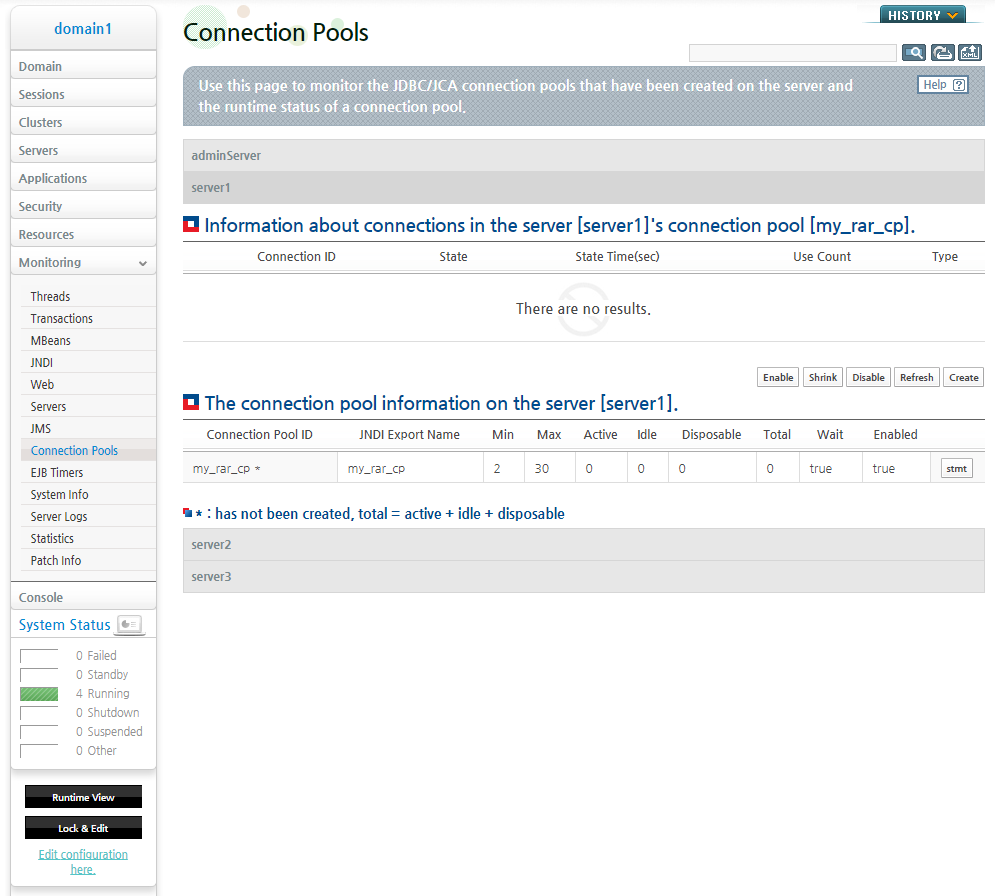 Creating JCA Connection Pool