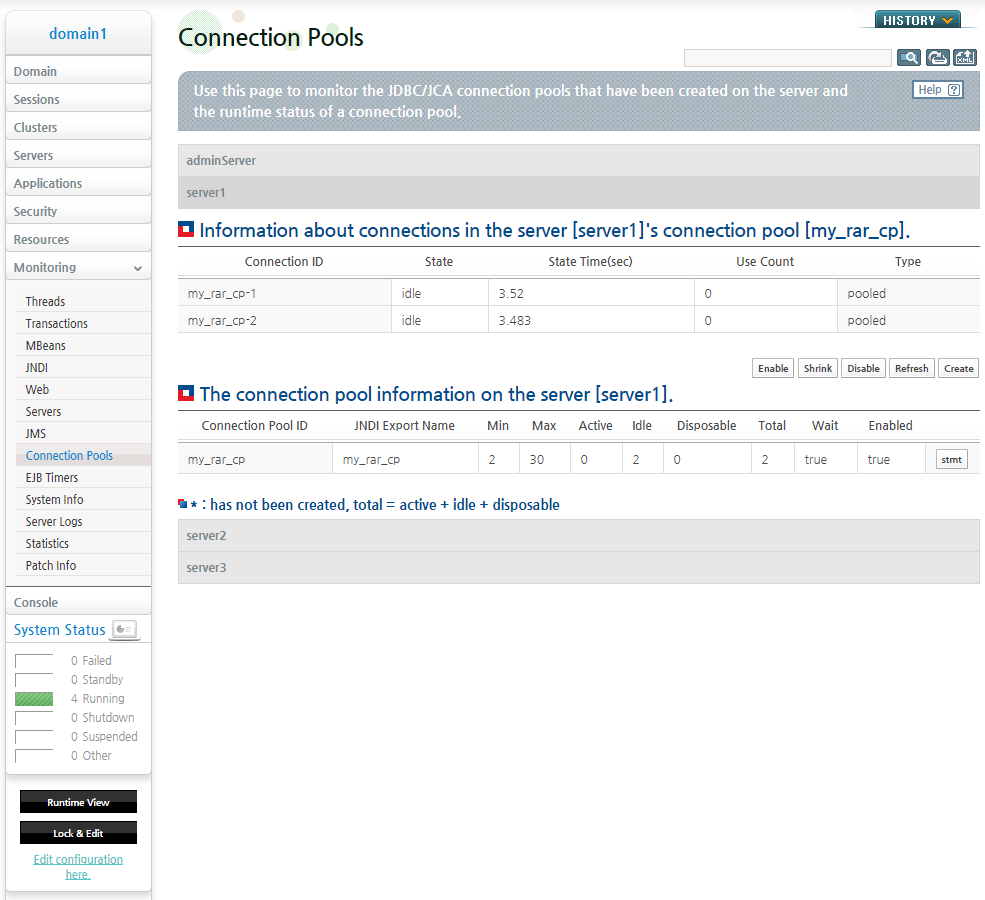 Creating JCA Connection Pool