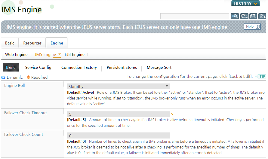 Failover Configuration - Standby Server