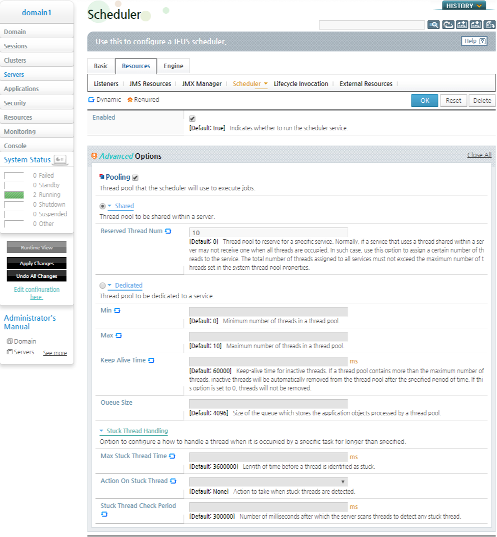 Thread Pool Configurations - Shared Thread Pool Configuration (1)