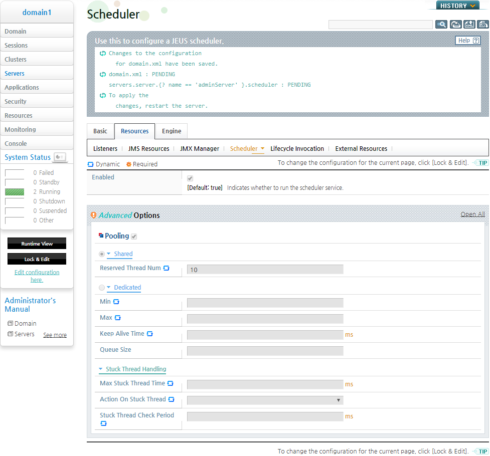 Thread Pool Configurations - Shared Thread Pool Configuration (2)