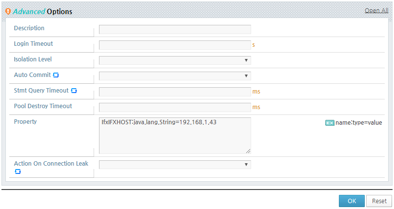 Configuring an Informix Connection Pool Data Source (2)