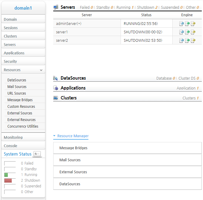 Configuring a Resource in WebAdmin