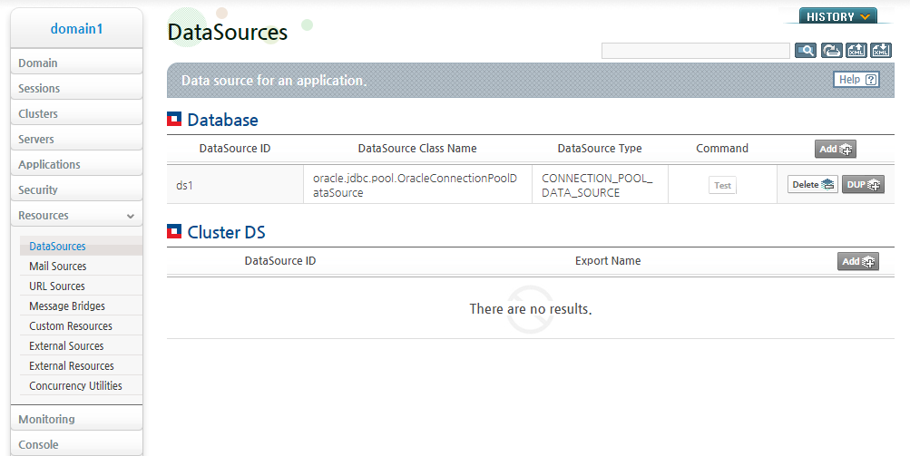 Cluster Data Source Configuration Page (1)