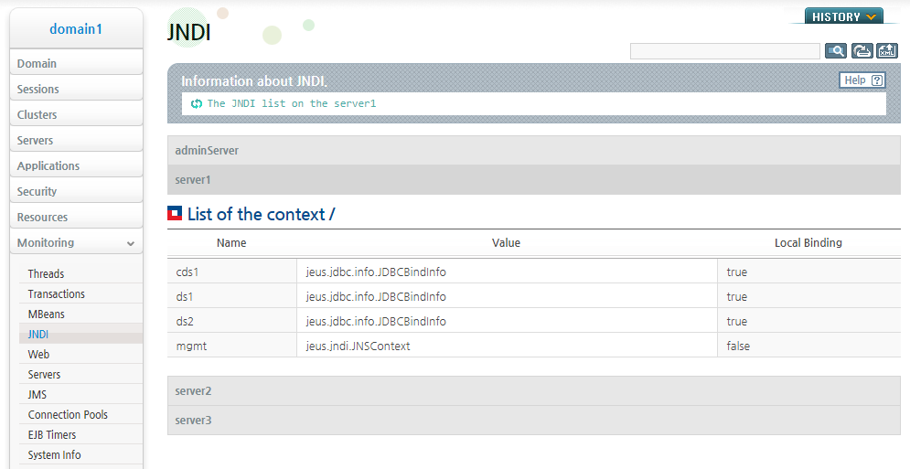 Checking the Cluster Data Source Bound to the Server