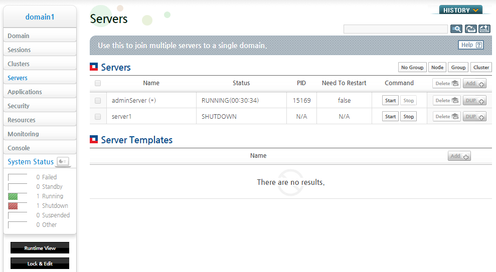 Adding a Server - Checking the Newly Added Server