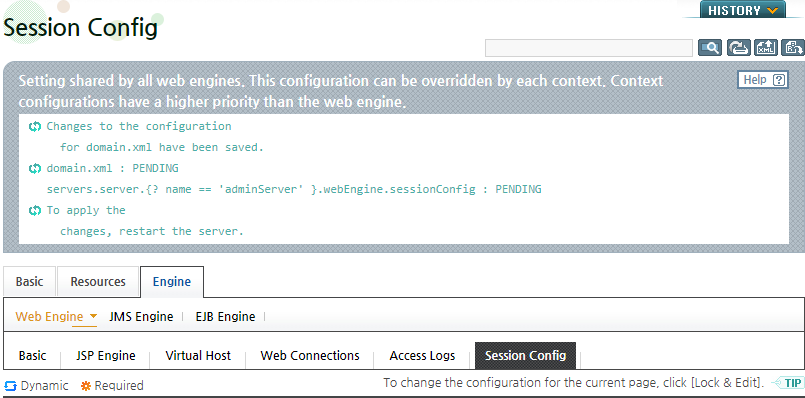 Session Configuration - Result